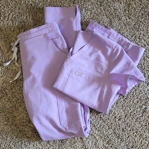 Lavender FIGS scrub set